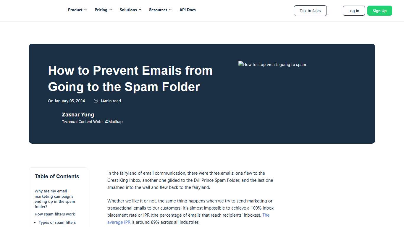 How to Avoid Emails Going to Spam: Tutorial [2026]